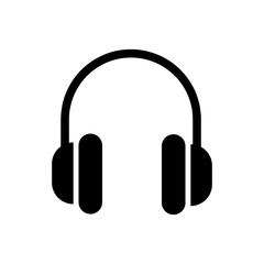 Fototapeta na wymiar Headphone icon vector. Simple headphones sign illustration on white background..eps