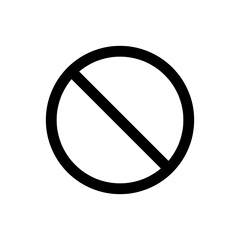 Stop icon vector. Simple sign illustration on white background..eps