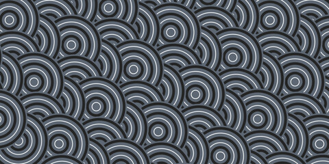 Dark black Japanese paper and Japanese pattern background. Abstract geometric shape backdrop. Modern vector texture.