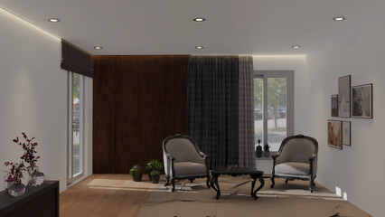 Chill minimalist living room