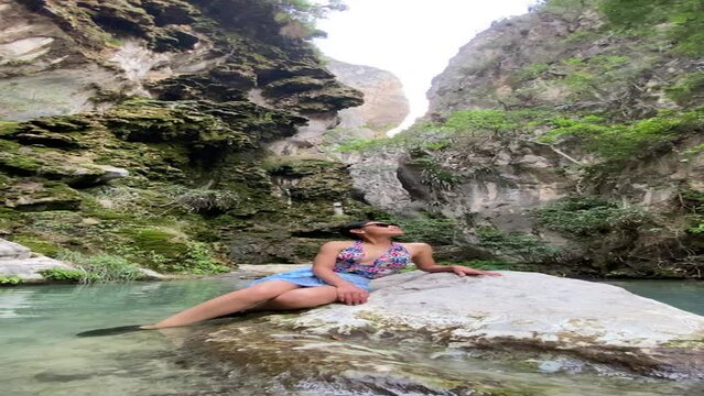 Visitando la Gloria, una hermosa gruta en el estado de Hidalgo.