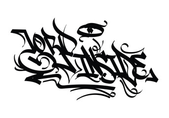 graffiti tag word LORD INSIDE
