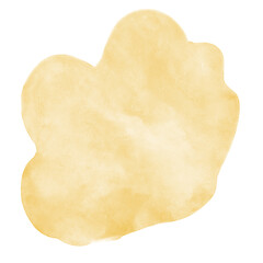 Yellow Watercolor Shapes Elements