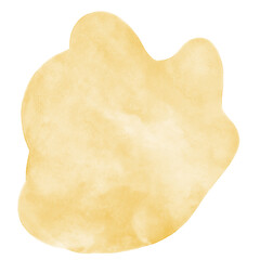 Yellow Watercolor Shapes Elements