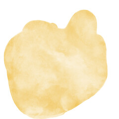 Yellow Watercolor Shapes Elements