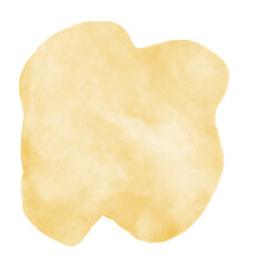 Yellow Watercolor Shapes Elements