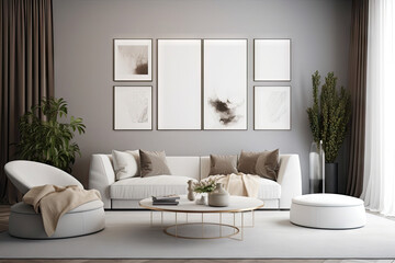 Fototapeta na wymiar Modern interior design of living room.
