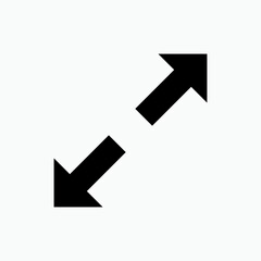 Maximize Icon. Universal Interface Element, Sign and Symbol - Vector.