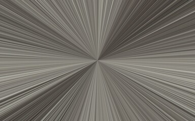 Shiny silver starburst pattern background. Silver abstract circular geometric background. Silver starburst dynamic lines or rays.