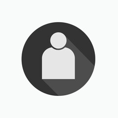 Contact Icon. Personal Symbol - Vector.   