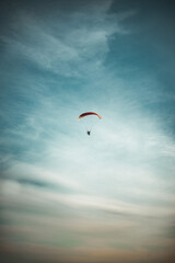 paraglider in the sky