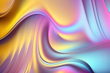 Colorful folia holographic background. Futuristic blurred template. Neon pastel, hologram and rainbow colors