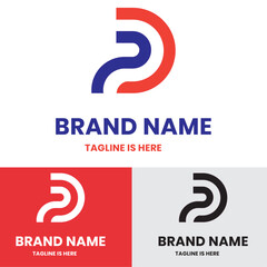Modern initial pd letter logo
