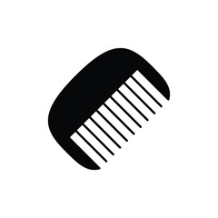 Comb silhouette icon. Vector illustration. 