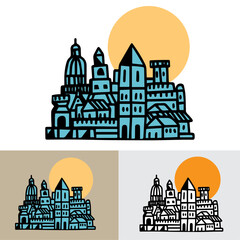 Places/architecture illustration
