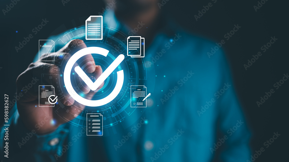Poster service guarantee, validation concept for business process automation, quality assurance management,