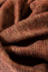 Knitted graduated brown shades