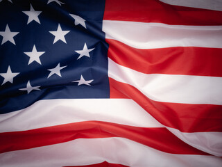 Fototapeta na wymiar Full frame of the American flag