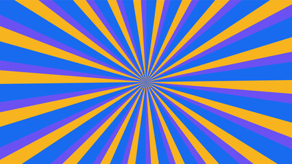 abstract blue sunburst pattern background for modern graphic design element. shining ray cartoon with colorful for website banner wallpaper and poster card decoration