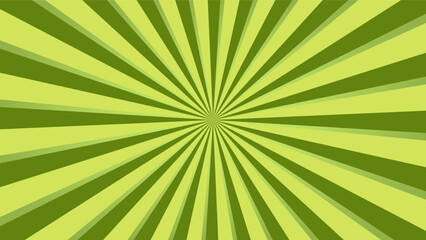 abstract green sunburst pattern background for modern graphic design element. shining ray cartoon with colorful for website banner wallpaper and poster card decoration