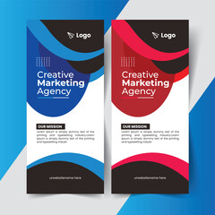 Modern design of roll-up advertising stand, professional roll up stand banner template design,
modern x-banner for rectangle size.