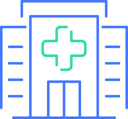 Obraz premium Hospitals, line icon