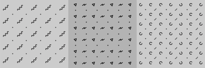 Gray background with black dots and a gray background with the words'love'on it