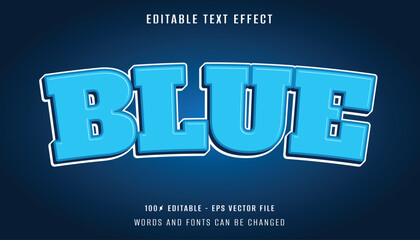 blue text effect