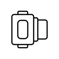Obraz premium camera storage icon design with white background stock illustration