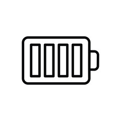 camera battery icon design with white background stock illustration