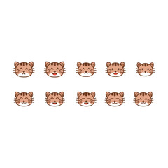 collection emoticon design vector premium 