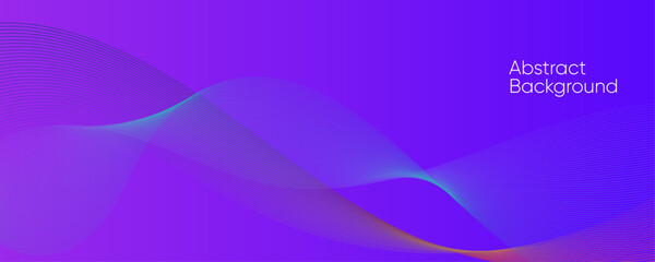 Smooth Abstract Wave Blue Background