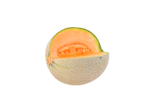 cantaloupe melon isolated on transparnt png