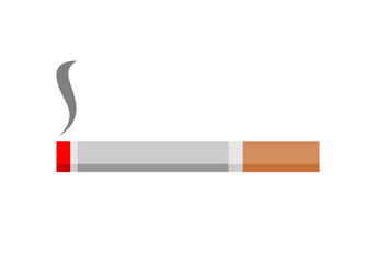 Smoking cigarette icon flat vector design