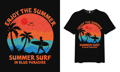 Summer T-Shirt Design. Beach T-Shirt Design