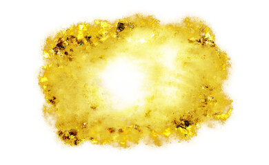 Realistic gold brush smudges