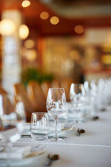 table setting for a dinner