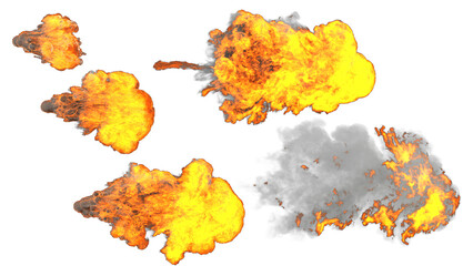 Fire Blow set on ฺAlpha Channel