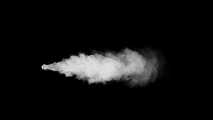 Smoke Blow on ฺBlack Background