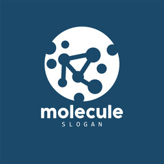 Neuron Logo, Molecule Logo Design, Vector AND, Template Illustration