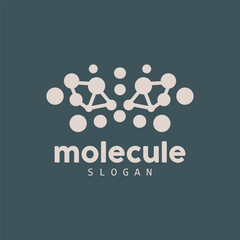 Neuron Logo, Molecule Logo Design, Vector AND, Template Illustration