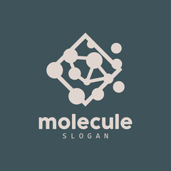 Neuron Logo, Molecule Logo Design, Vector AND, Template Illustration