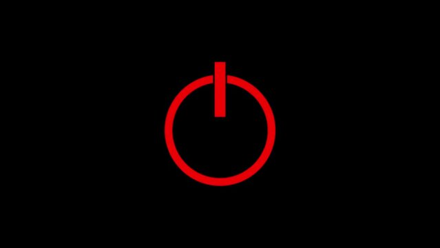 Graphic Animation of Floating Battery on the digital