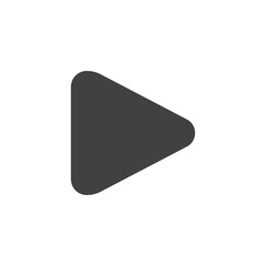 Play button vector icon