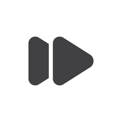Fast forward button vector icon