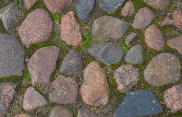 stone pavement texture in saint-petersburg near the hermitage