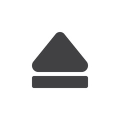 Eject button vector icon