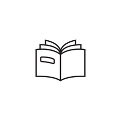 Book line icon, logo vector