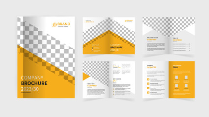 Eight pages corporate brochure template
