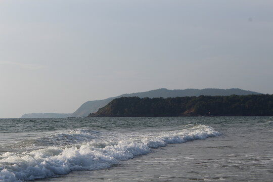 waves on the beach